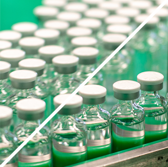 manufacturing Glass vials in cell and gene therapy manufacturing lab