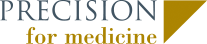 Precision for Medicine logo with gold triangle