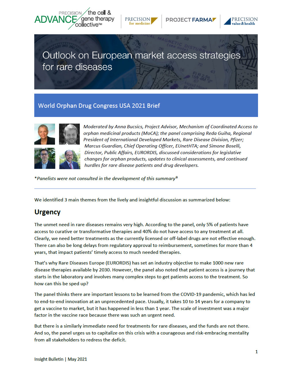 WODC Panel Summary: Outlook on European Market Access Strategies for Rare Diseases brief thumbnail
